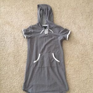 Hooded jersey style dress